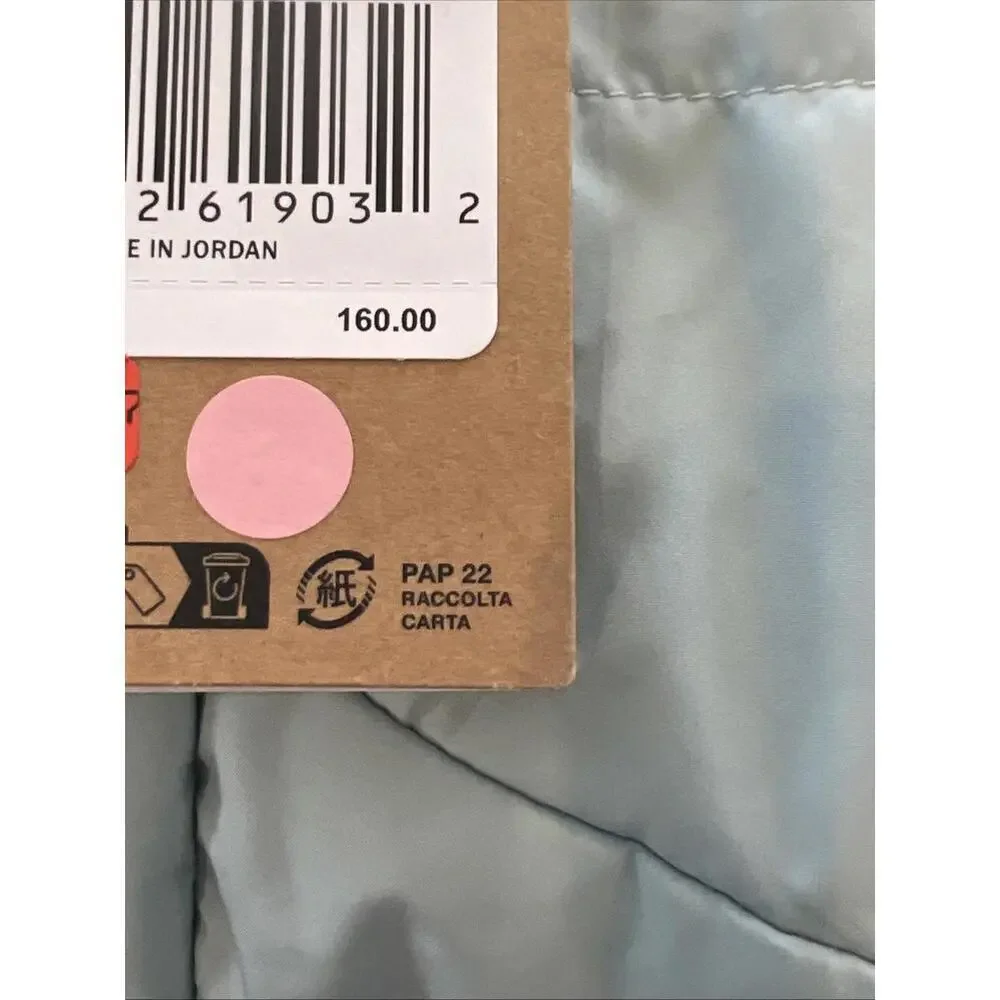 $160 The North Face Reversible Shasta Short Parka Jacket Girls XS(6) Muted Pine